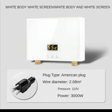 110V 220V Tankless Instant Electric Water Heater with Touch Panel Remote Control for Kitchen Bathroom Accessory