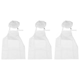 6-Piece Chef Hat Set Adjustable Children's Kitchen Apron for Cooking and Painting