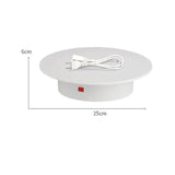 360 Degree Electric Photography Rotating Turntable Display Stand for Jewelry Product Displays 3D Scan Pan with PVC