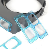 Head Wearing Magnifier Eye Loupe Watchmaker Third Hand Helmet Magnifying Glasses For Electronics Watch Repair Jewelry