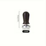 1pc, 51/53/58mm Coffee Tamper, Spring-loaded Calibrated Tamper With Premium Stainless Steel Anodized Aluminum Handle And Stand