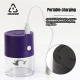 12Pcs Protable Electric Dry Herb Tobacco Grinder Multifunction Grass Crusher Grinders for Smoking Household Kitchen Accessorie