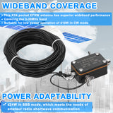 Pocket EFHW K24 3-30MHz Frequency Band Shortwave Wideband End-fed Halfwave Antenna with Cloth Storage Bag