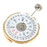 Automatic Watch Gold /White Date Day Wheel Wristwatch Replacement for Seiko NH36 Movement