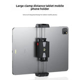 Universal Tripod Mount Smartphone Tablet Holder Clamp Cold Shoe for iPad Mini/i Phone 15/14/13/12/11