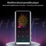MP3 Player Bluetooth-compatible Speaker Touch Key 4GB 8GB Metal Audio Recording Brighess Adjustable Sound Control Recorder