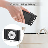 1080P w 32GB TF Card Video Camera 50MP Photo Dual Lens 2.4“ Screen 8X Digital Zoom Built-in Battery