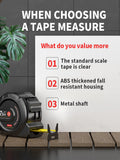 Wear-resistant Steel Tape Measure tools Anti-corrosion Retractable Woodworking Ruler Measuring Tools