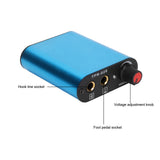 Tattoo Pen Adjustable Voltage Low Noise Tattoo Machine Aluminum Alloy Frame with Power Supply Wireless Foot Pedal for Beginners