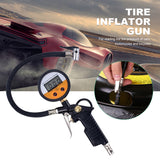 Bicycle Repair Tools 220PSI Tyre Pressure Meter Aluminum Car Tire Iator Gun Digital Display for Motorcycle Truck Bike