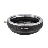 EF-M4/3 Camera Mount Adapter Ring Focus Reduce Aperture Enlarge for Canon EF Lens to DMC-DX85/GH4/GH5/GF1 Cameras