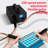 High Spots Welding hine 1.8 inch Dual Pulse Supercapacitor Spot Welder 250 Power Gears Adjustable 0.3mm Nickel Sheet