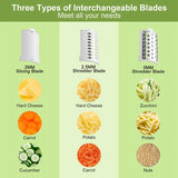 Cheese Grater Detachable Electric Salad Maker Home Kitchen Vegetable Slicer For Potato Cheeses And Nuts