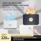 Mist Maker Flame Air Humidifier Essential Oil Bedroom Home Decor Light Aromatherapy Diffuser Ultrasonic Aromatic 220ML
