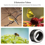 Automatic Extension Compatible with RF-Mount Lenses & Canon R5/R6/R7/R10 Camera 12mm + 24mm R Mount ro Tubes Set