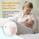 Electric Wearable Hands Breast Invisible Silent Pain Free Feeding Pump with 24mm Flange 150ml Capacity
