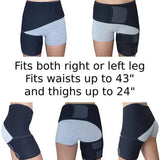 Portable Hip Belt Groin Support Sciatica Pain Relief Sports Anti-strain Protective Lifting Thigh Strap Compression Brace