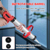 Electric Kit 21V Caulking hine with Aluminum Tube Cordless Equipped LED Light 7 Adjustable Speeds