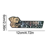3D Dogs Stylish Emblems And Badges Acrylic Funny Automotive Badge Sticker For Car Dog Lover
