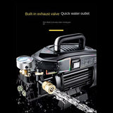 2000W Portable Ultra High Pressure Car Washing Machine 220V High Power Washer Machine With Brush Water Gun Water Pump Cleaning