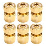 Brass-Coated Adapter 1/2" Quick Connect Swivel Garden Coupg System for Watering Irrigation Hose Connector