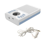 FM Radio 50-108MHz Stereo Mini Radio Speaker Support Power off Memory 2 Power Supply Modes with LED Display Soft Antenna