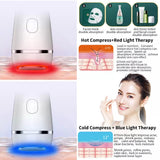 Anti-Wrinkle Facial Treatment Face Massager Skin Rejuvenation Red & Blue Light Beauty Machine Heat Cold Face Lifting Massager