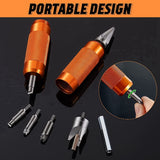 2X Multitool With Drill Hex Adapter, Case Chamfer Deburring Hand Tools For Reloading, For Removing Crimps, Fits Case.