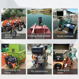 4200W high-power gasoline engine 170F small tillage high-horsepower internal combustion engine Air pressure threshing  power