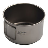 Titanium Folding Handle Camping Bowl Dinner Food Container Outdoor Pan With Handles And Lid Secure Hold Picnics