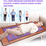 New Treatment Cushion - Far Infrared Back Massage Instrument. Tourmaline, Amethyst Body Insulation Pad for Relaxation and Pain Relief.