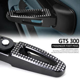 Top-Motorcycle For Vespa GTS GTS300 Gts300 Gts 300 2021 2022 Footrest Rear Passenger Footpegs Mount Black Pedal