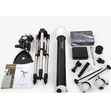 Celestron AstroMaster Deluxe 90 EQ Refractor Astronomical Telescope With EQ2 Equatorial Mount And Steel Tripod