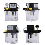 220V 2L Lubrication Oil With Pressure Gauge Automatic Lubricating Pump CNC Electromagnetic Lubricator Lathe Oiler 50ML/MIN