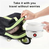 1pc 500ml Travel Electric Kettle Small Stainless Steel Portable Electric Kettle For Boiling Water Travel Tea Kettle Automatic