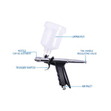 Professional 0.5mm Airbrush Set with Spray Tools Nozzle Cap Connector Accessories for Car Model Wall Painting Nails