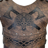 Viking Gladiators  Chest Armors Medieval PU Leather Belt Breastplate Vest NEW