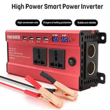 1200W Inverter 12V/24V to 220V LED Car Power Converter Charger Adapter 4 USB Interface Transformer Modified Sine Wave Inverters
