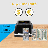 Counter Counterfeit Bill Detector Automatic Money Detection By UV MG IR Image Paper Size Thickness for EURO US