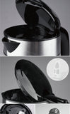 1.7L Electric Blue LED Light Glass 2200W Smart Whistle Kettle Quick Heating Boig Health Pot Teapot