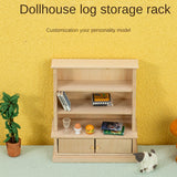 1:12 Dollhouse Miniature Locker Shelf Rack Furniture Model Decor Bookcase Storage Cabinet