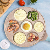 Nonstick Pan, Mini Pancakes Kids Induction Pancake Molds Crepe Maker Griddle Grill Pan For Kid