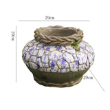 Resin Plant Vase Holder - Gift & Decoration For Balcony, Living Room, Outdoor Shelf