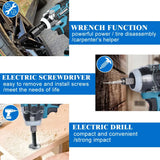 520N.m Brushless Electric Impact 2 Square Cordless Wrench 2Pcs Li-ion Power Tool for Makita Battery