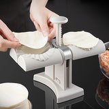 1pc Double Head Automatic Dumpling Maker - Easy and Quick Way to Make Dumplings and Empanadas - Restaurant Quality