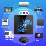 4 inch F4E Zigbee Hub panel supports wireless & Bluetooth connectivity to control 120+ Tuya devices for smart home