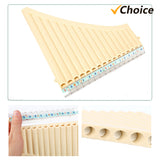 18 Flute C Key Panpipes Pan Pipes Mouthpiece Wind Instrument for Students Beginners with Carrying Bag