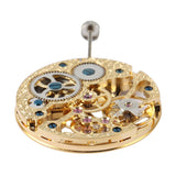 17 Jewels Gold Asian Full for Men's Watch 6497 Hand-Winding Mens Skeleton Movement