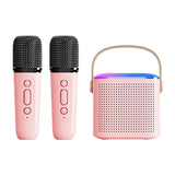 Microphone Karaoke hine Portable Bluetooth 5.3 PA Speaker System with 1-2 Wireless Microphones Home Family Singing New Mic