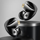 KZ D-Fi In Ear Headphone 4-Level Tuning Switch HiFi Bass Metal Earphones Noise Reduction with Mic Wired Dynamic Headset Monitor